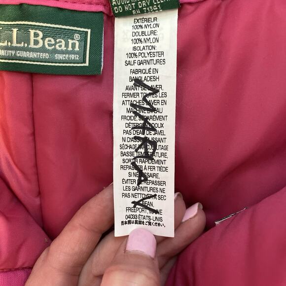 LL Bean Snow Pants Youth 12 Pink Snowboard Ski Waterproof Gorpcore Kids Girls - Picture 5 of 11